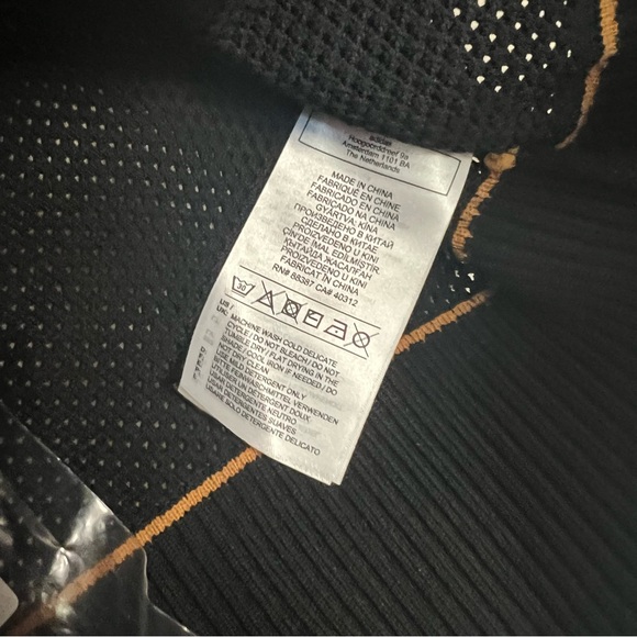 BEYONCE & ADIDAS Collab IVY PARK Knit Crop Top Stretch Black Lime Green NWT Sz M - Picture 11 of 15